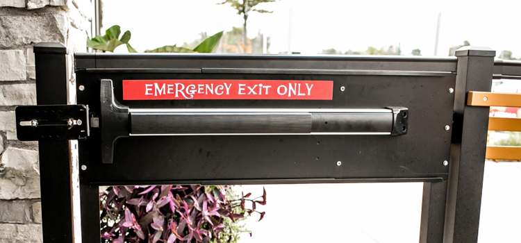 emergency push bar installation in West Modesto