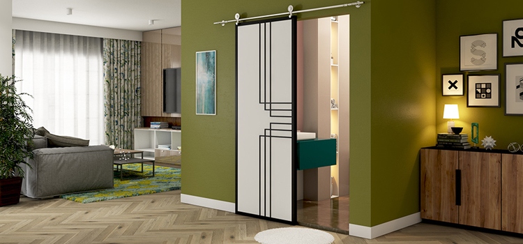sliding bathroom door installation in West Modesto